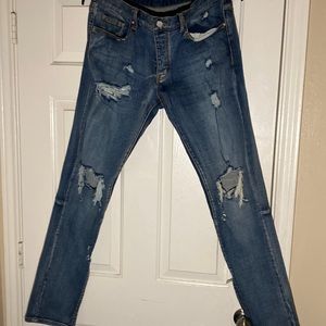 Demin ripped jeans by mnml